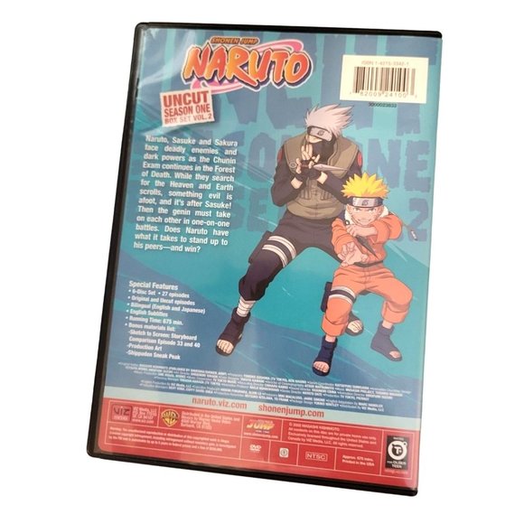 Shonen Jump - Naruto Uncut: Season 1 Volume 2 Box Set (2009, 6 Disc Set) Anime - Picture 6 of 6